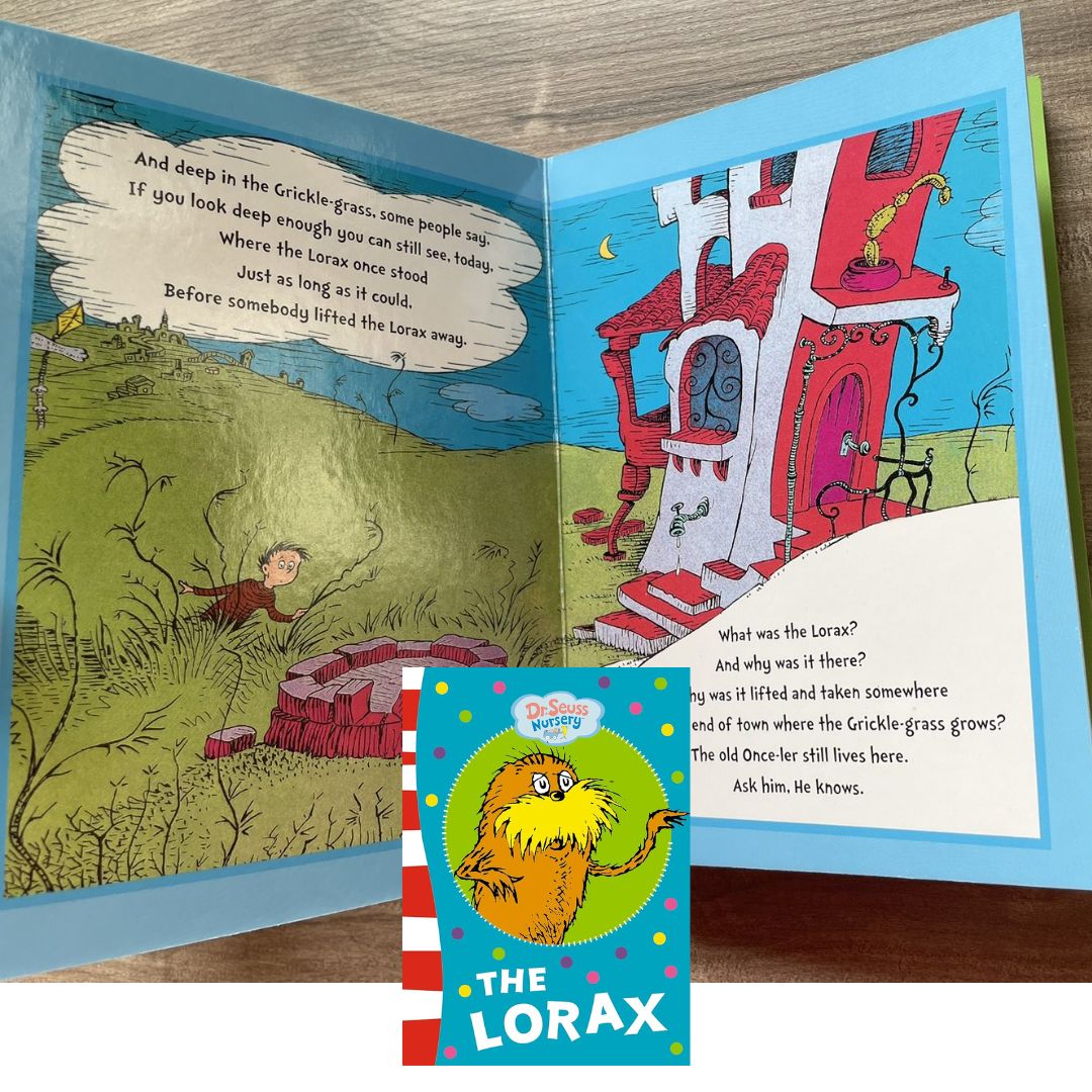 The Lorax (Dr Seuss Nursery) (board book) with SOME DENTS and SLIGHT TEARS on book cover