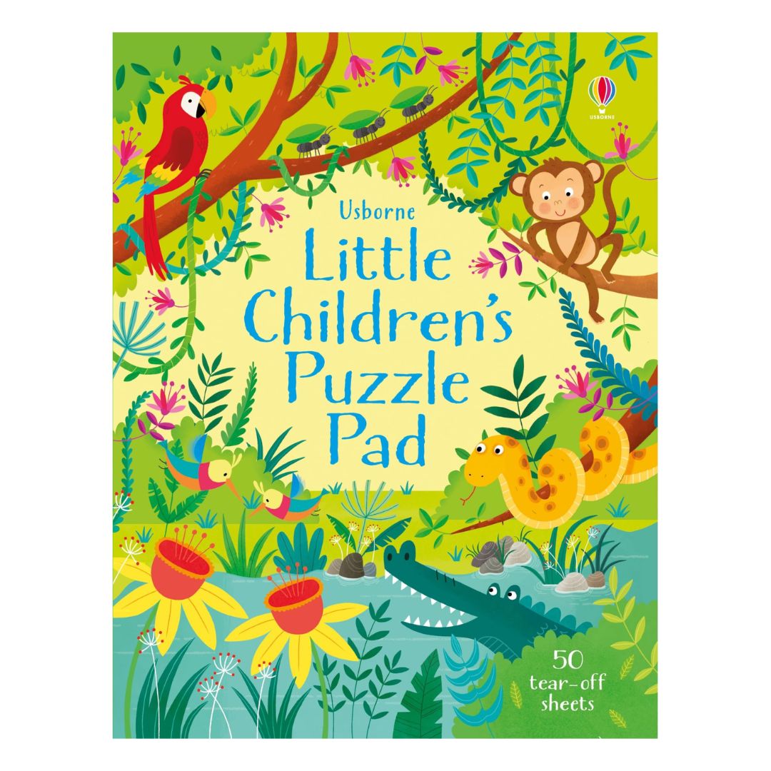 Usborne Little Children's TRAVEL / UNICORNS / PUZZLE Pad (SINGLES) Brand new softcover - with SLIGHT DENTS on book cover