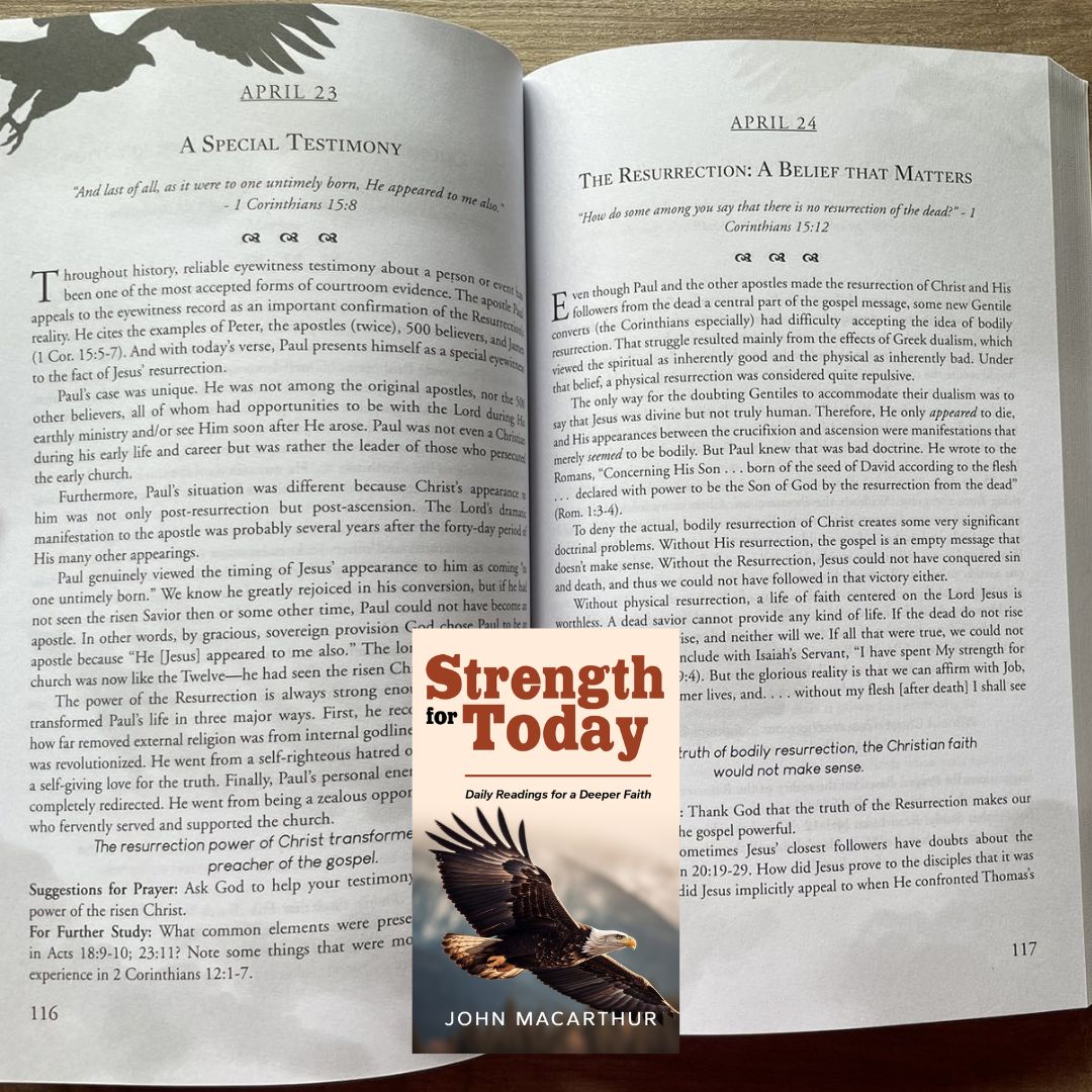 Strength for Today: Daily Readings for a Deeper Faith (by John MacArthur) brand new Softcover