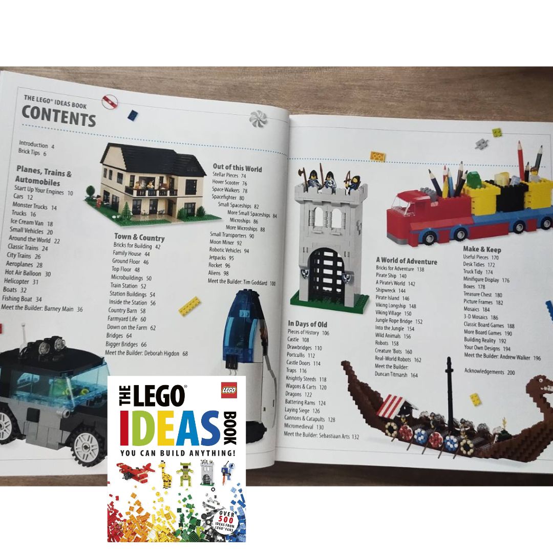 The LEGO Ideas Book (USED book, hardcover, with slight tears and dents on book cover)