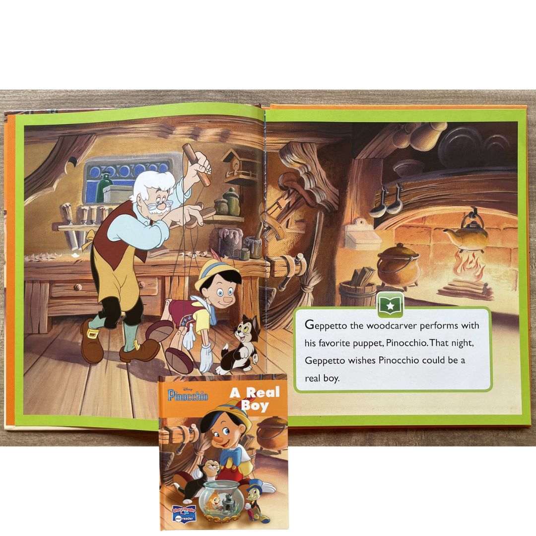 DISNEY Pinocchio A Real Boy (Story Reader) (brand new hardcover, with slight dents on book cover)