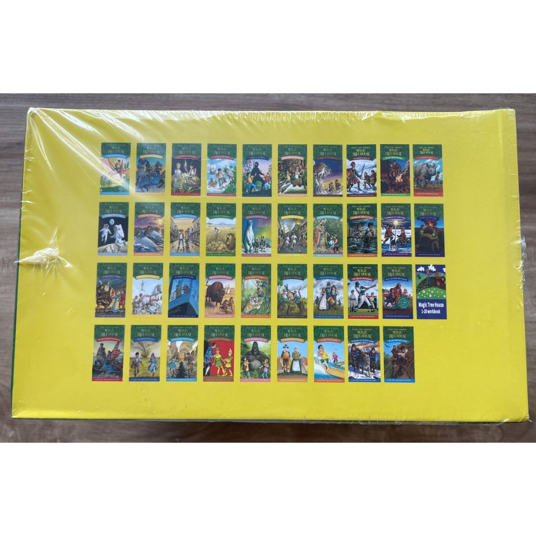 Magic Tree House: A Library Of Books 40 BOOKS Box Set (39 chapter books + 1 workbook) BOX with SLIGHT TEAR and DENTS
