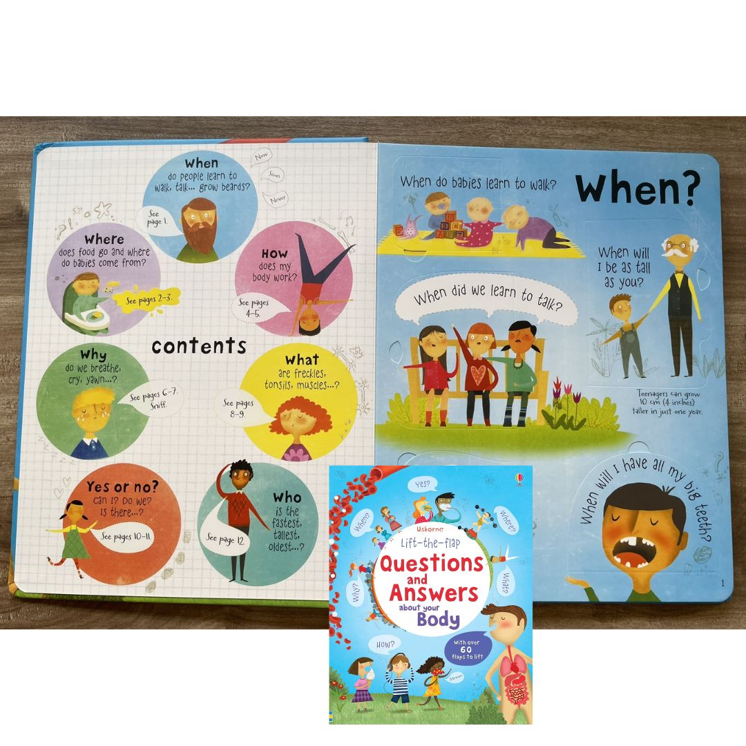 Usborne Lift-the-flap Questions and Answers About (SINGLES, brand new Board Book, w/ SLIGHT DENTS on book cover) Animals / Body / Feelings / Food / Jobs / Money / Nature