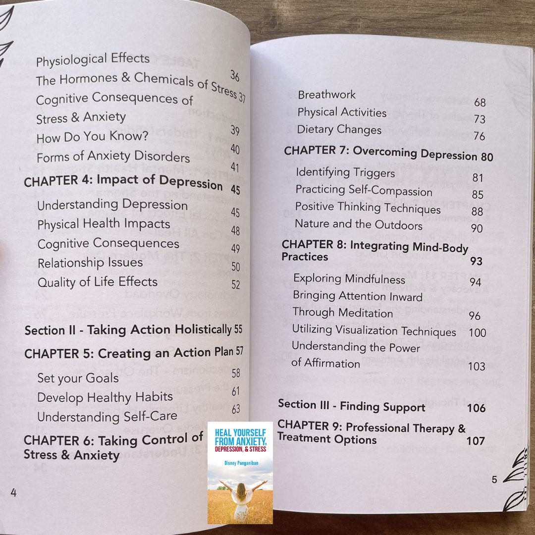 Heal Yourself From Anxiety, Depression and Stress (by Disney Panganiban) brand new softcover, devotional