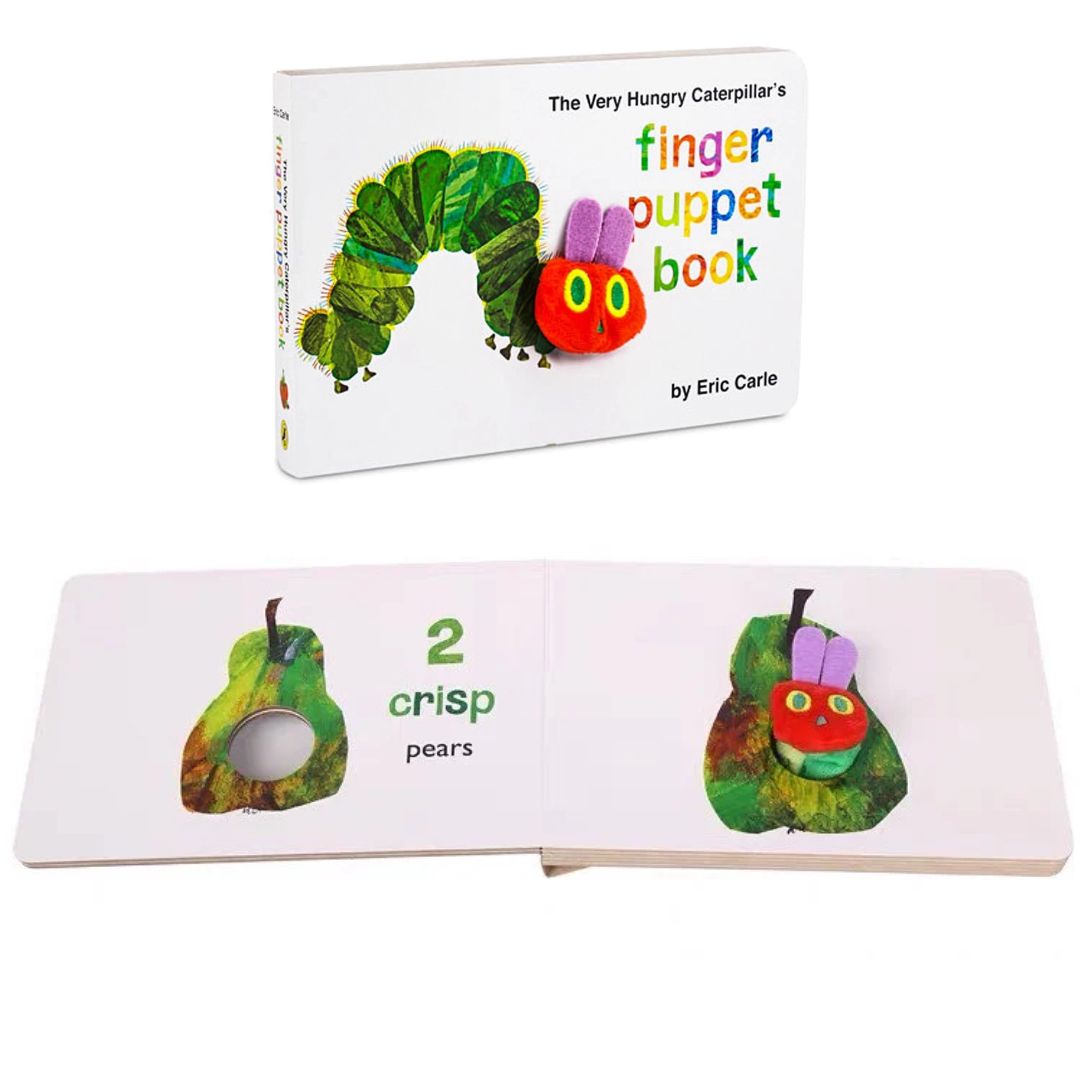 The Very Hungry Caterpillar's Finger Puppet Book by Eric Carle (brand new Counting board book)