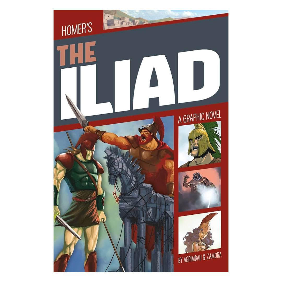 The Iliad / The Odyssey (A Graphic Novel) (SINGLES, brand new Softcover, with SLIGHT FOLDS on book cover)