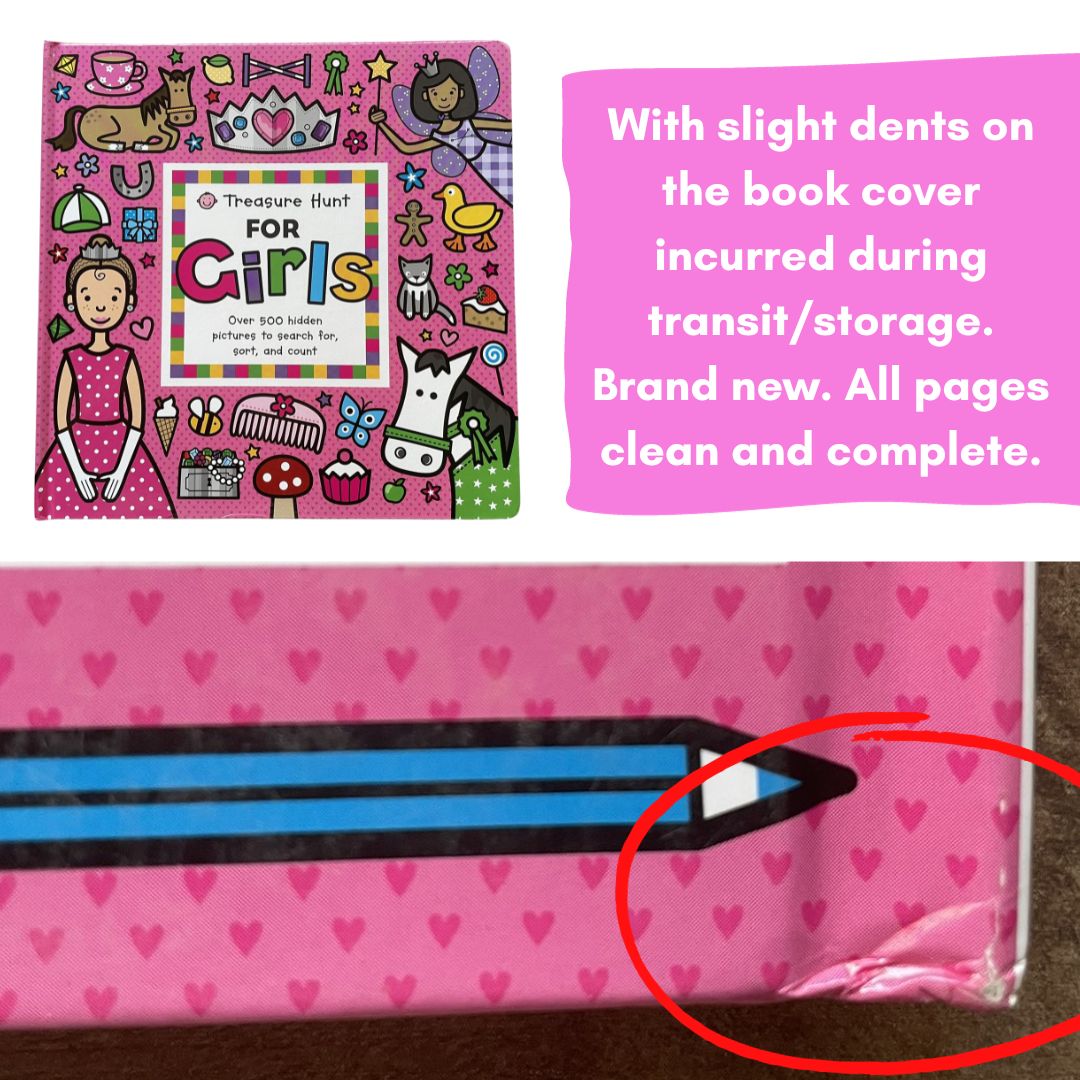 Priddy Treasure Hunt for Girls by Roger Priddy (board book) - big book