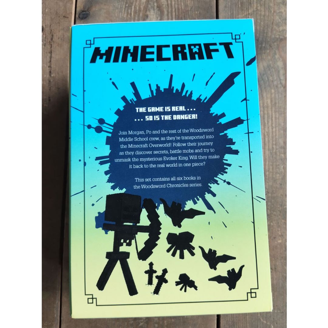 Minecraft: Deep Dive, Minecraft Woodsword Chronicles Collection (6 books) (BOX SET with SLIGHT FOLDS)