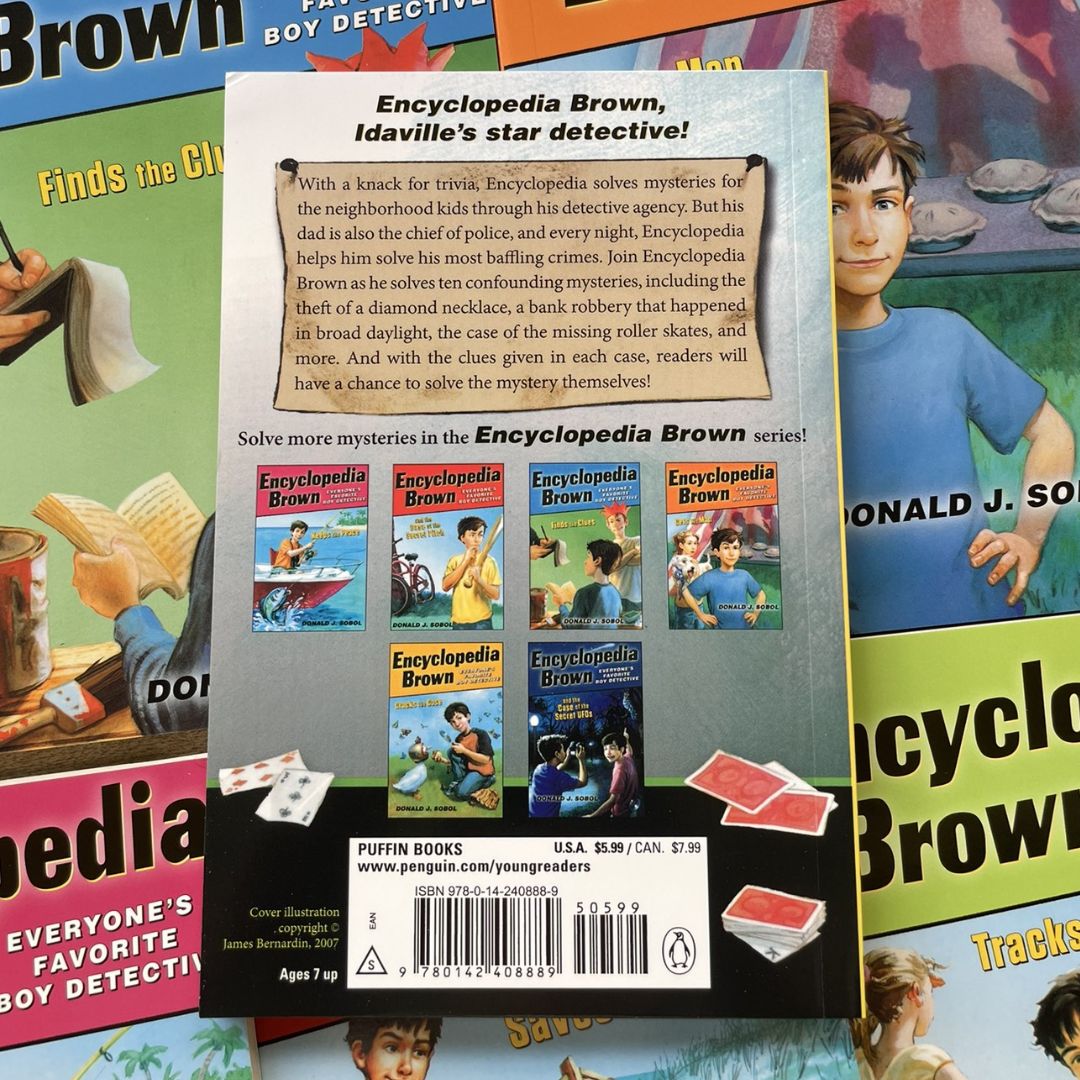 Encyclopedia Brown series, The Boy Detective (15 books) brand new paperbacks, no box