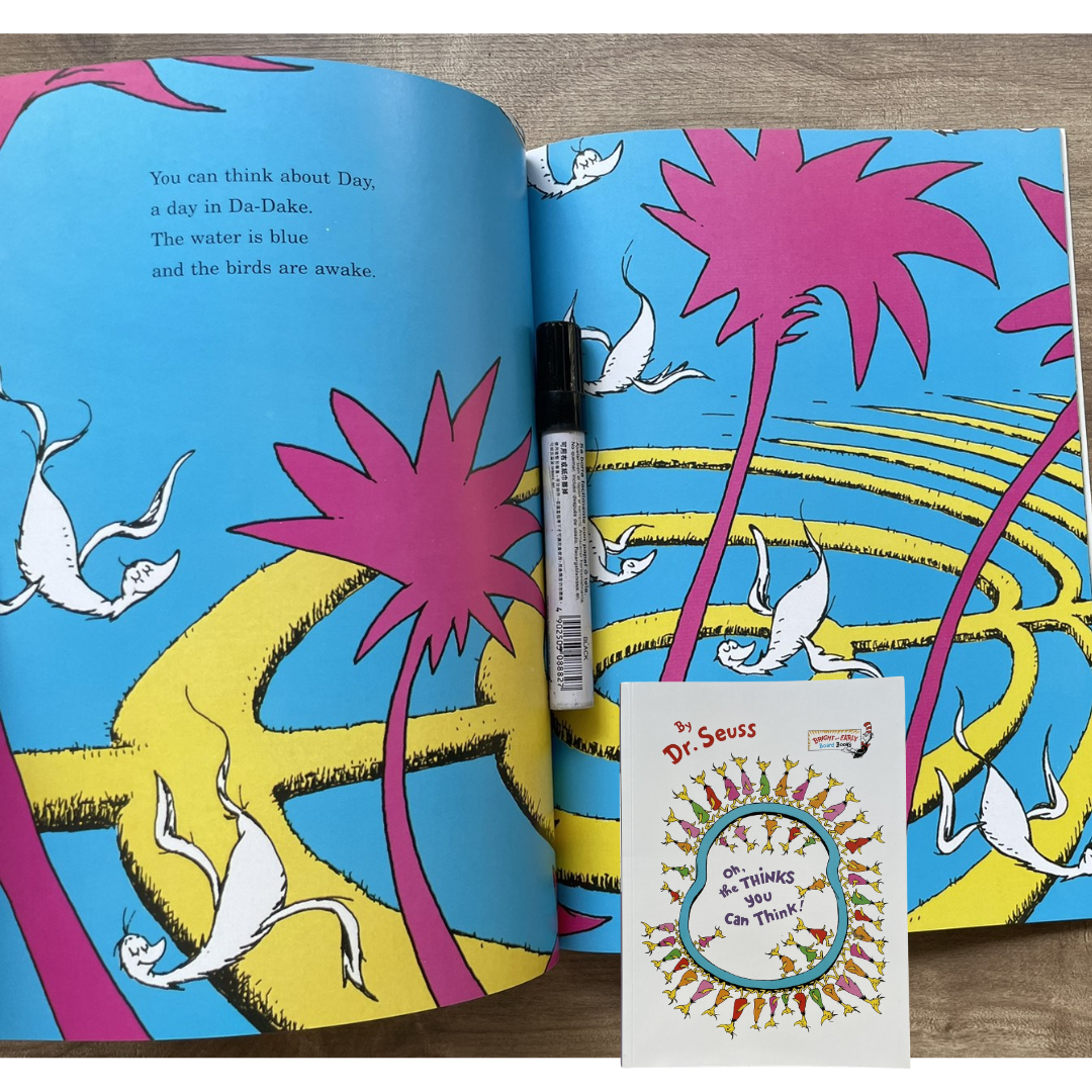 Dr Seuss paperbacks (PLS CHOOSE A TITLE) Oh the Places You'll Go / Fox in Socks / Green Eggs and Ham / Oh the Thinks You Can Think / One Fish Two Fish / Scrambled Eggs Super / Sleep Book / Ten Apples Up On Top / The Alphabet Book / Wacky Wednesday