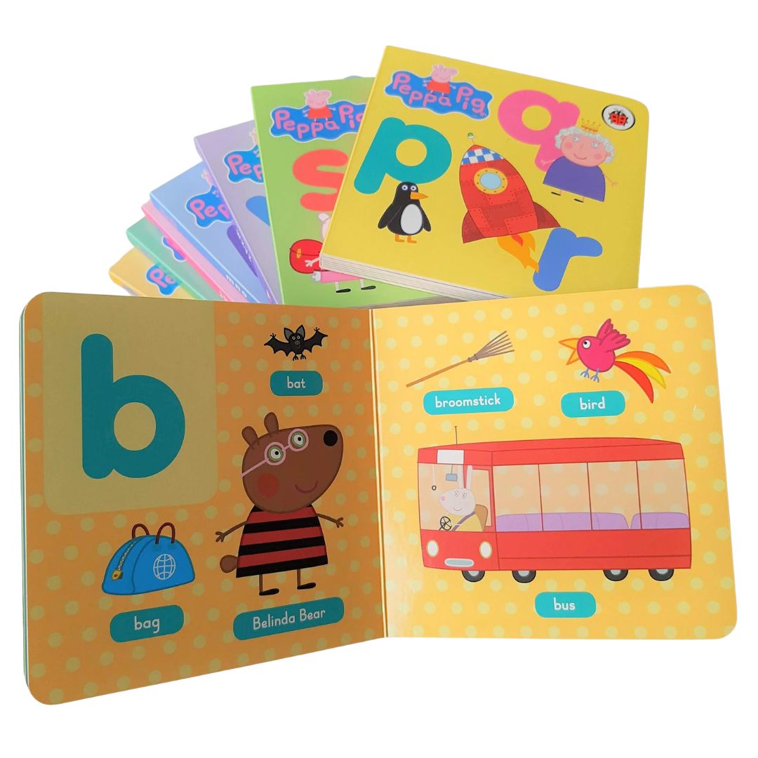 PEPPA PIG: PEPPA'S ALPHABET BOX (8 books) brand new board books