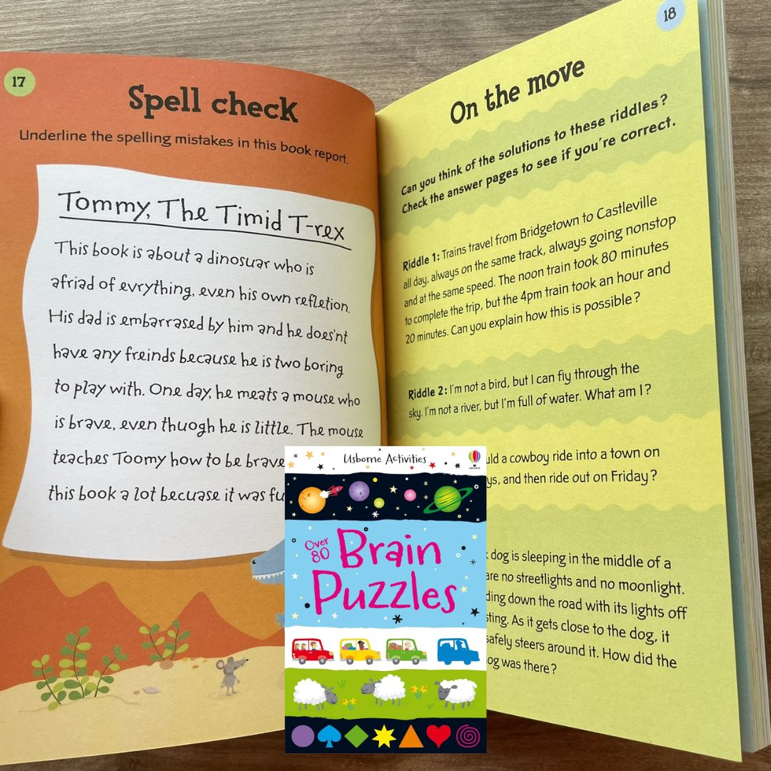 Usborne Activities Over 80 Brain Puzzles (activity book)