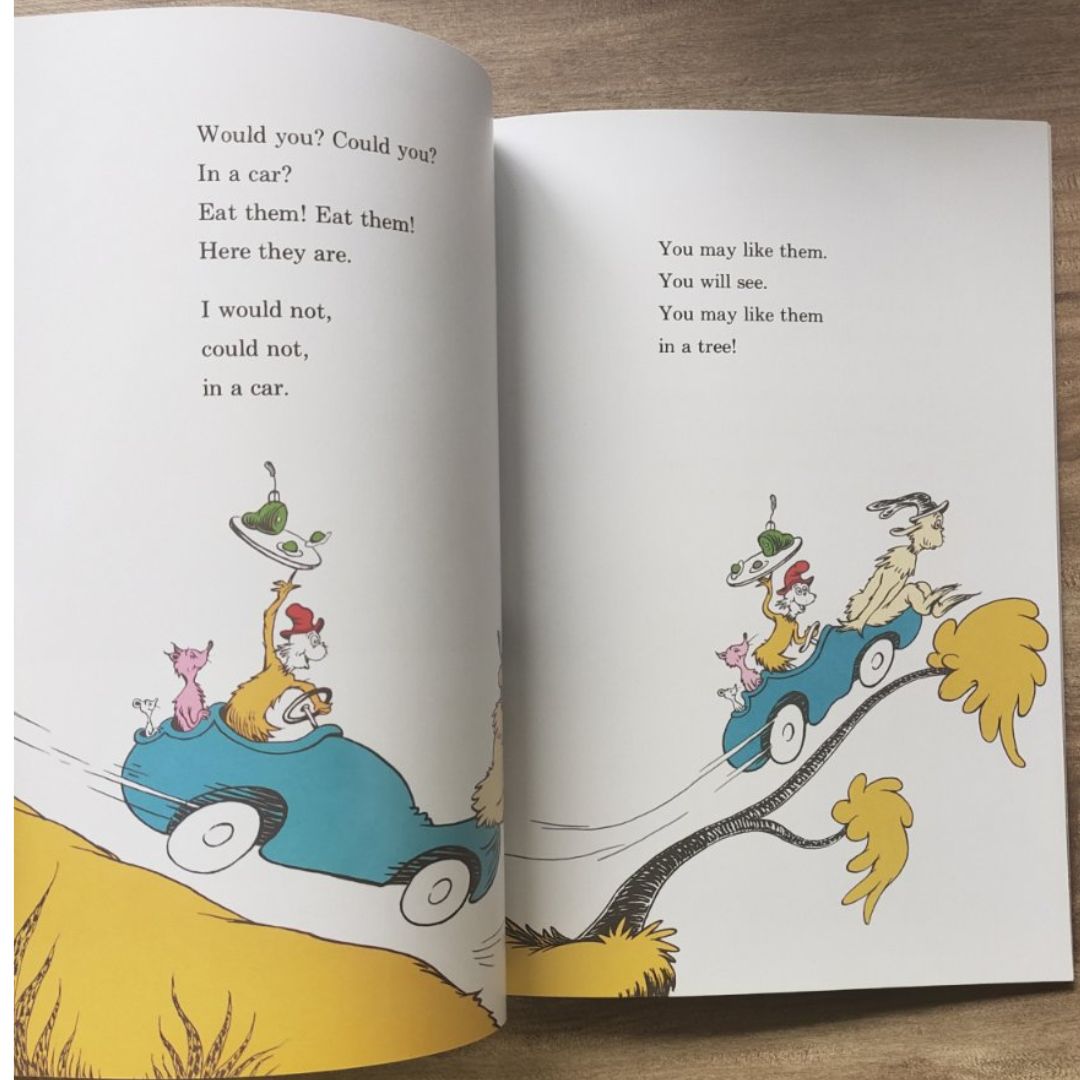 Dr Seuss paperbacks (PLS CHOOSE A TITLE) Oh the Places You'll Go / Fox in Socks / Green Eggs and Ham / Oh the Thinks You Can Think / One Fish Two Fish / Scrambled Eggs Super / Sleep Book / Ten Apples Up On Top / The Alphabet Book / Wacky Wednesday