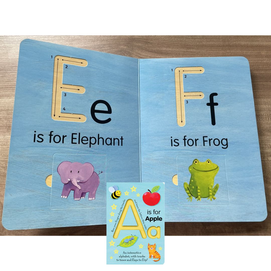 A is for Apple (Smart Kids Trace-And-Flip) Board book – Lift the flap (slight dents on book cover)