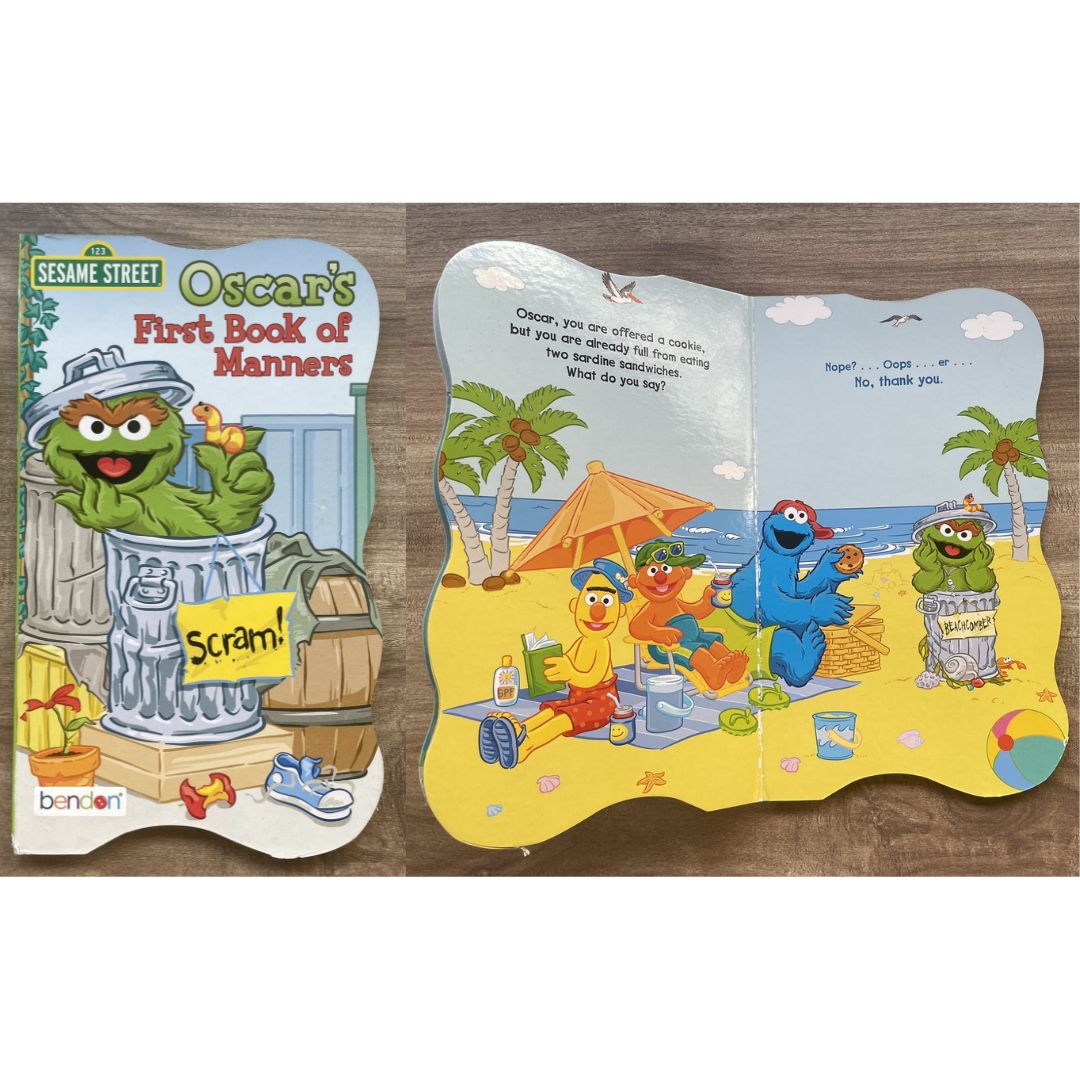 Sesame Street / Sesame Beginnings (SINGLES) brand new Board Book, with SLIGHT DENTS on book cover
