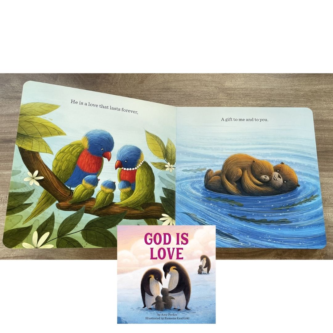 God Is Love by Amy Parker (brand new Board book) with SLIGHT DENTS on book cover