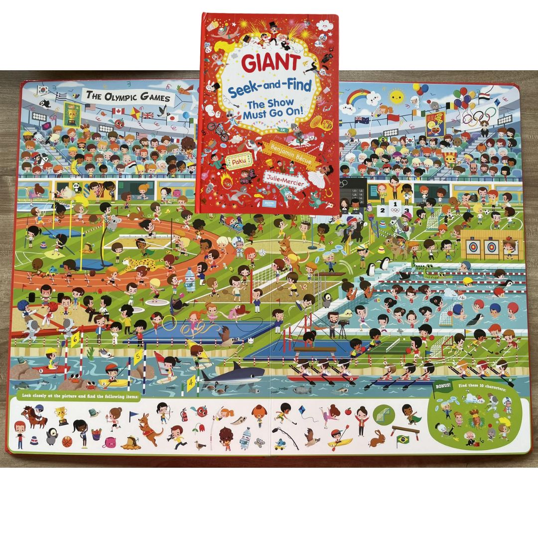 Giant Seek-and-Find (Crazy City / Th) Show Must Go On) (With SLIGHT DENTS on the book cover)