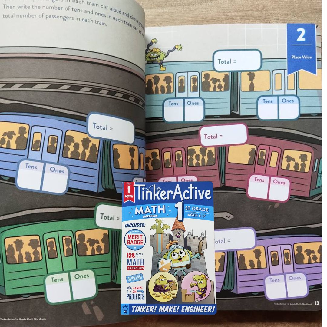 TinkerActive Workbooks: 1st Grade (MATH) softcover
