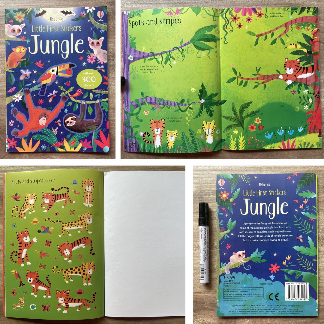 Usborne LITTLE First Stickers (SINGLES) (9.5 by 6.9 inches) Flowers / Football / Love and Kindness / Mermaids