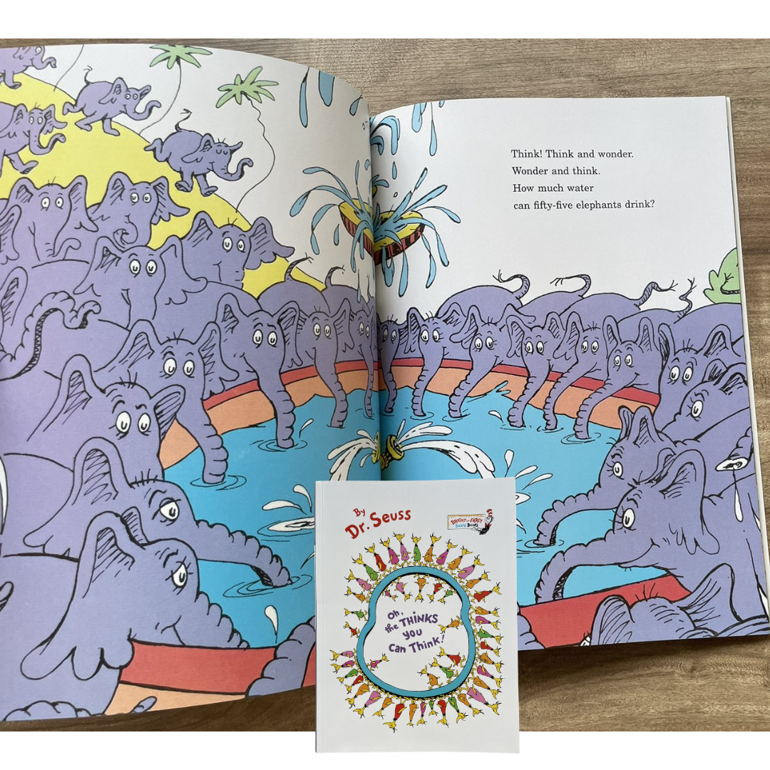 Dr Seuss paperbacks (PLS CHOOSE A TITLE) Oh the Places You'll Go / Fox in Socks / Green Eggs and Ham / Oh the Thinks You Can Think / One Fish Two Fish / Scrambled Eggs Super / Sleep Book / Ten Apples Up On Top / The Alphabet Book / Wacky Wednesday
