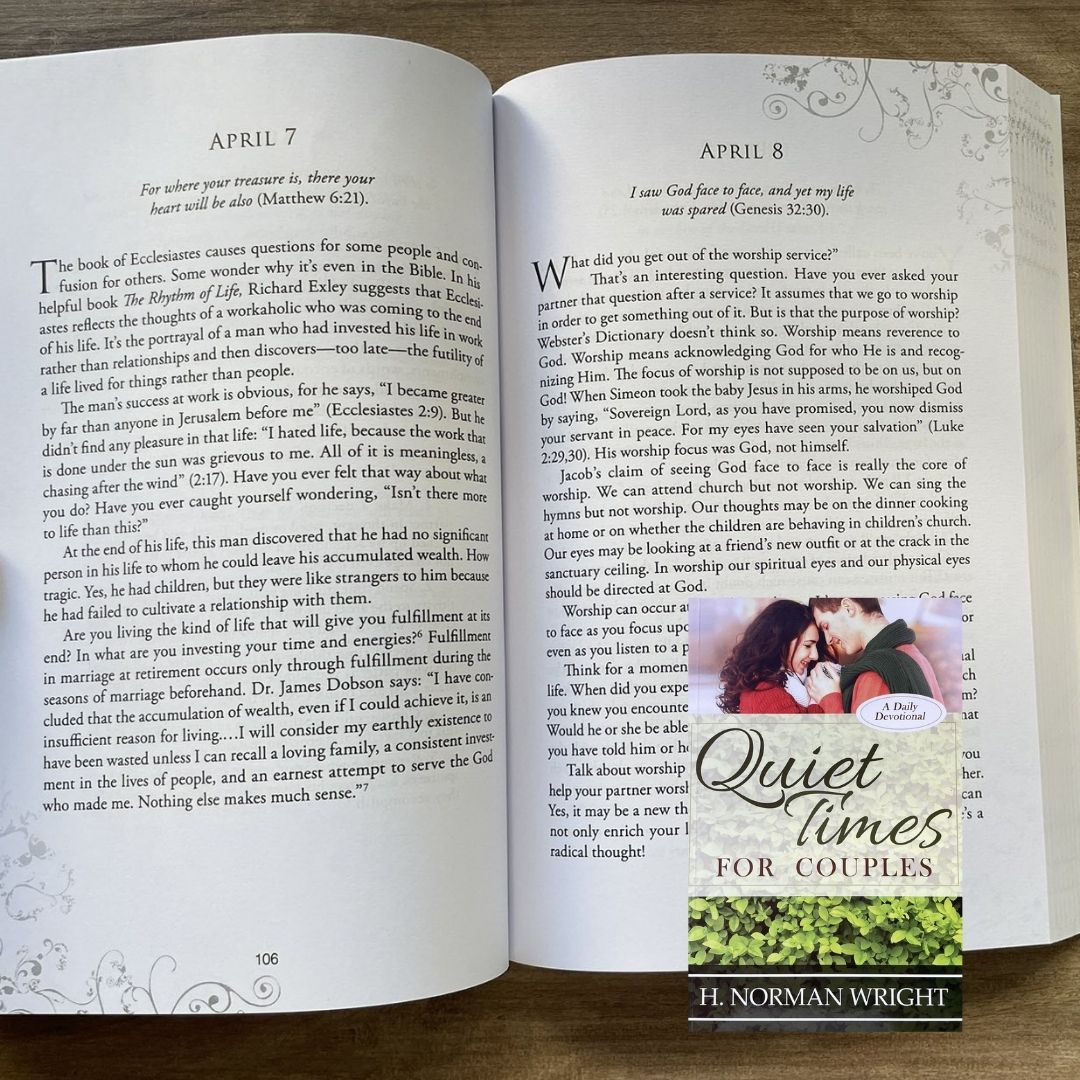 Quiet Times for Couples devotional (by H. Norman Wright) brand new softcover