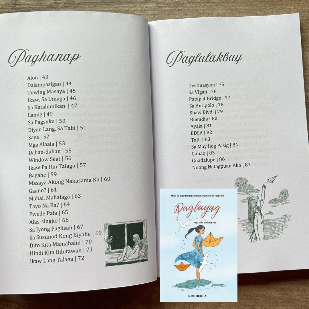 Paglayag / Paghilom (by Kim Derla) (SINGLES) brand new, with SLIGHT DENTS on book cover