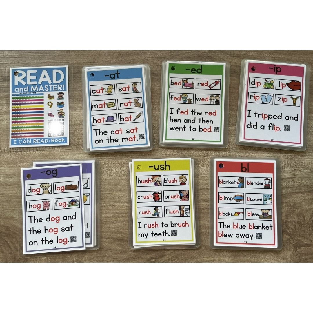 Phonics Reading Flashcards (108 Cards) Scan Audio | Early English Learning