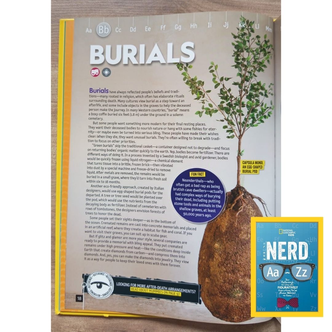 NATGEO National Geographic Kids NERD A to Z (USED book, hardcover, with slight dents on book cover)