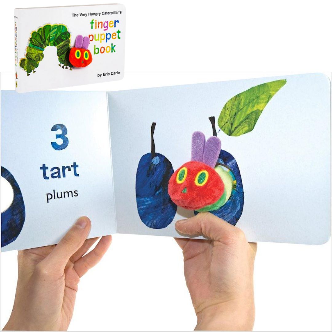 The Very Hungry Caterpillar's Finger Puppet Book by Eric Carle (brand new Counting board book)