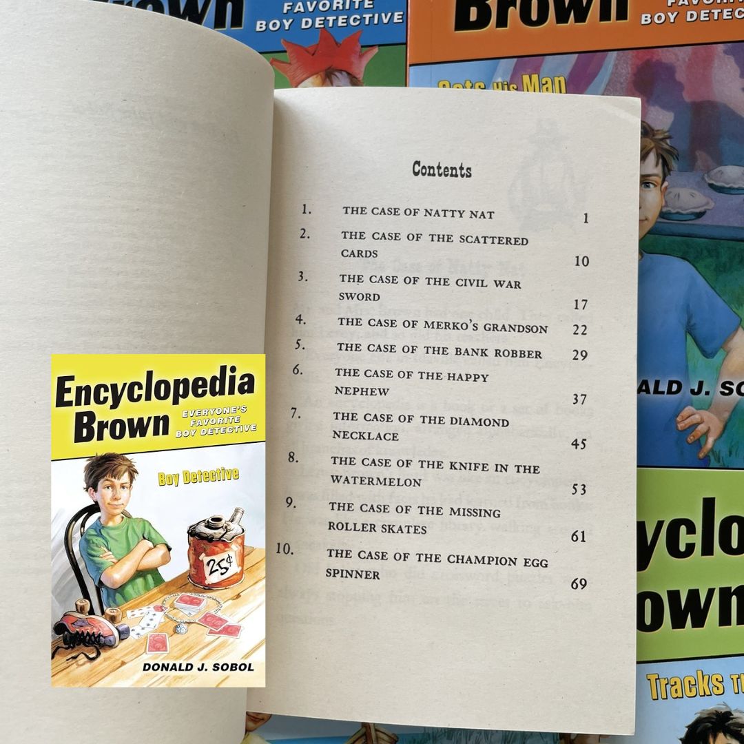 Encyclopedia Brown series, The Boy Detective (15 books) brand new paperbacks, no box