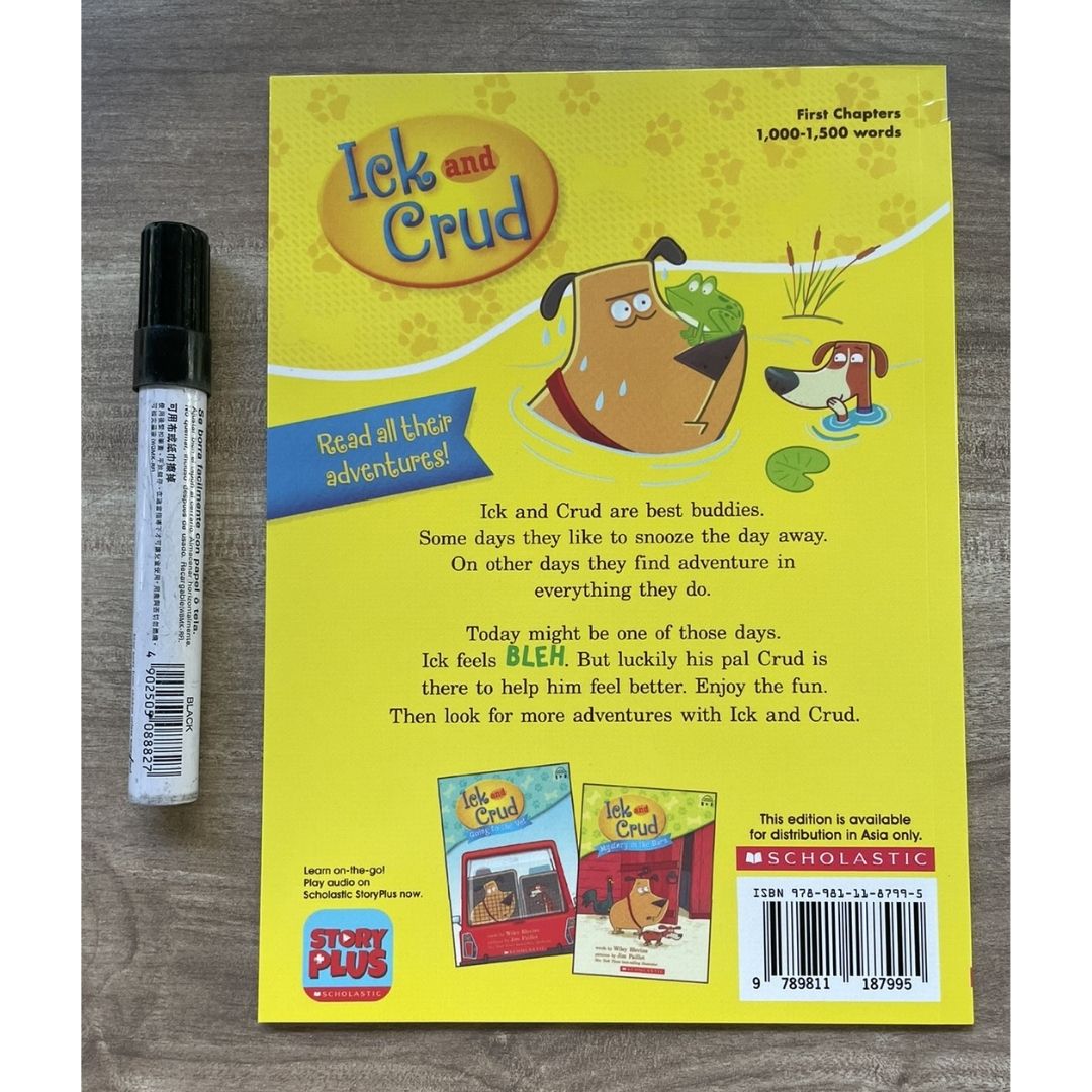 Funny Bone Books: First Chapters -- Ick and Crud (7 books) brand new softcover, no box, with SLIGHT FOLDS on book covers