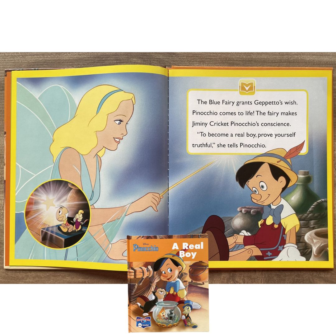 DISNEY Pinocchio A Real Boy (Story Reader) (brand new hardcover, with slight dents on book cover)