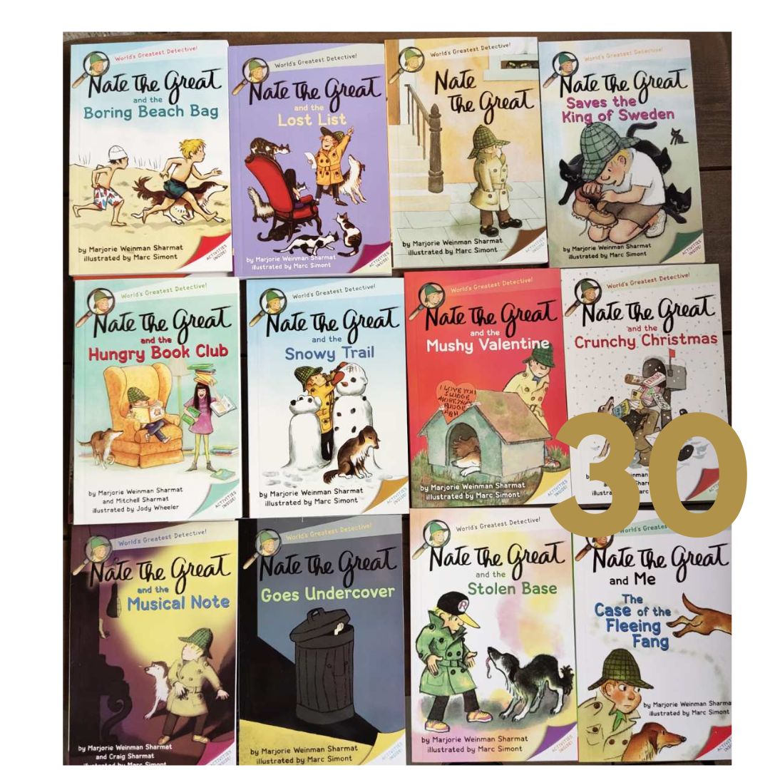 Nate the Great 30 books (softcover) BOX set - BOX with TEAR and DENTS