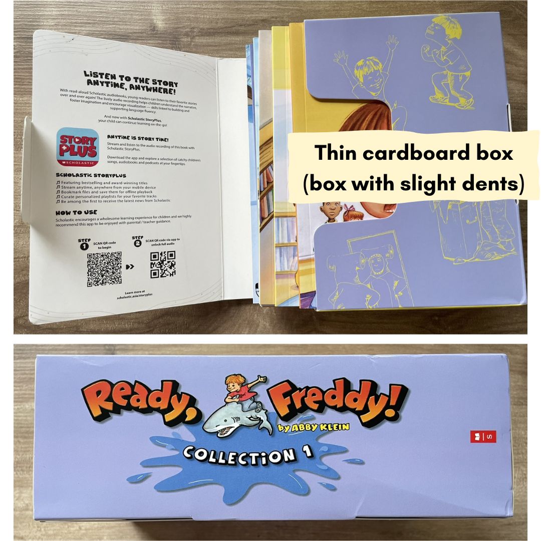 READY, FREDDY Scholastic Chapter Books (10 books) box set, brand new softcover - BOX with SLIGHT DENTS