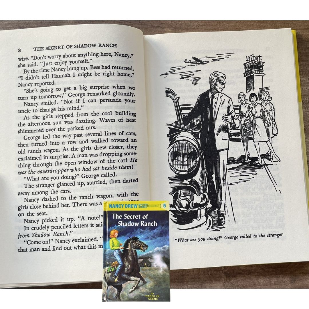 Nancy Drew Mystery Story #5: The Secret of Shadow Ranch (brand new Hardcover, with SLIGHT DENTS on book cover)