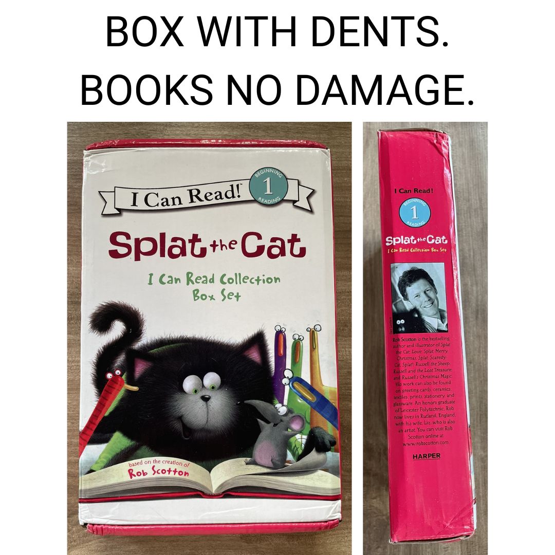 Splat The Cat I CAN READ Collection Box Set (no cd) 20 books, brand new softcover - BOX with DENTS