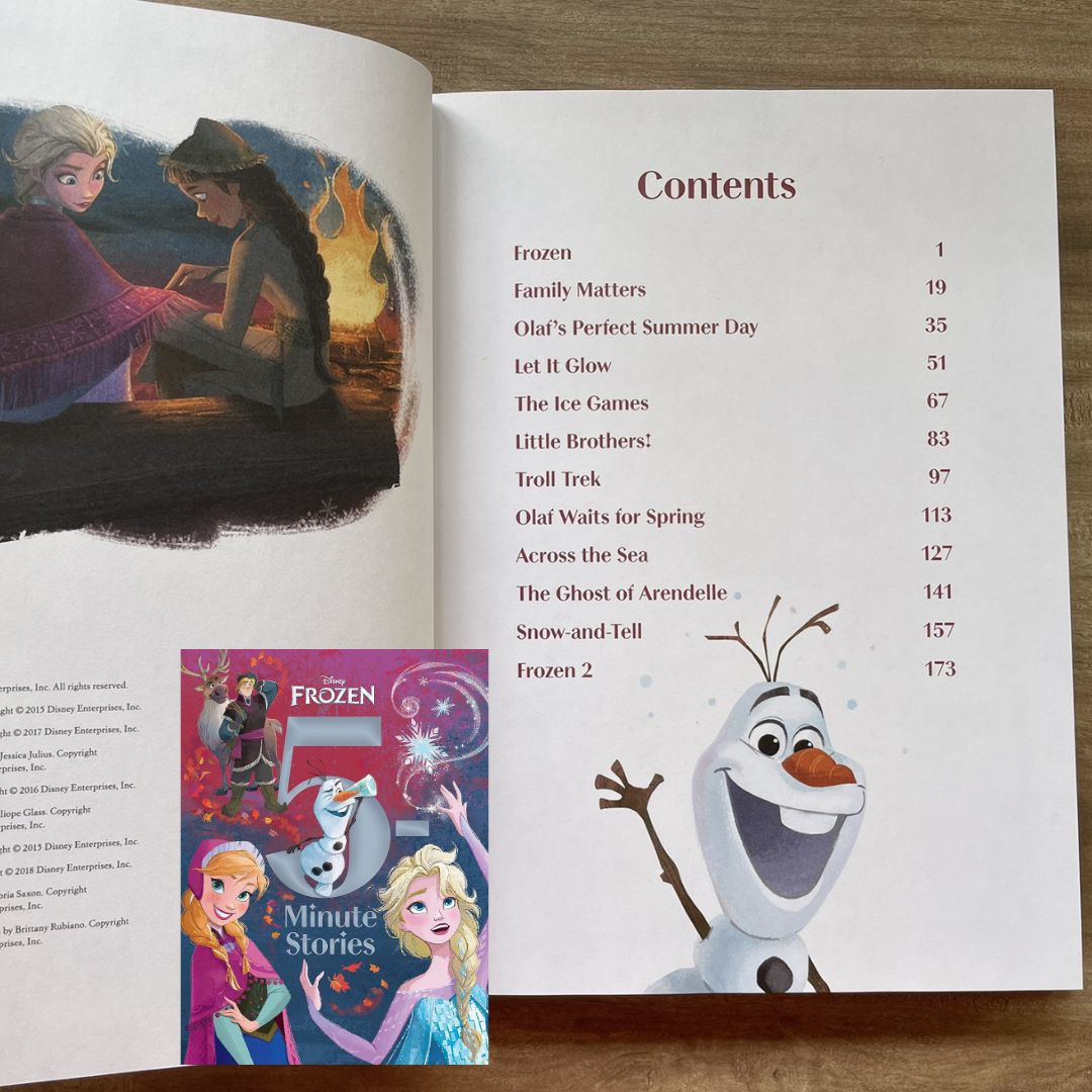 Disney Frozen 5-Minute Stories (USED book, padded hardcover, with slight dents on book cover)