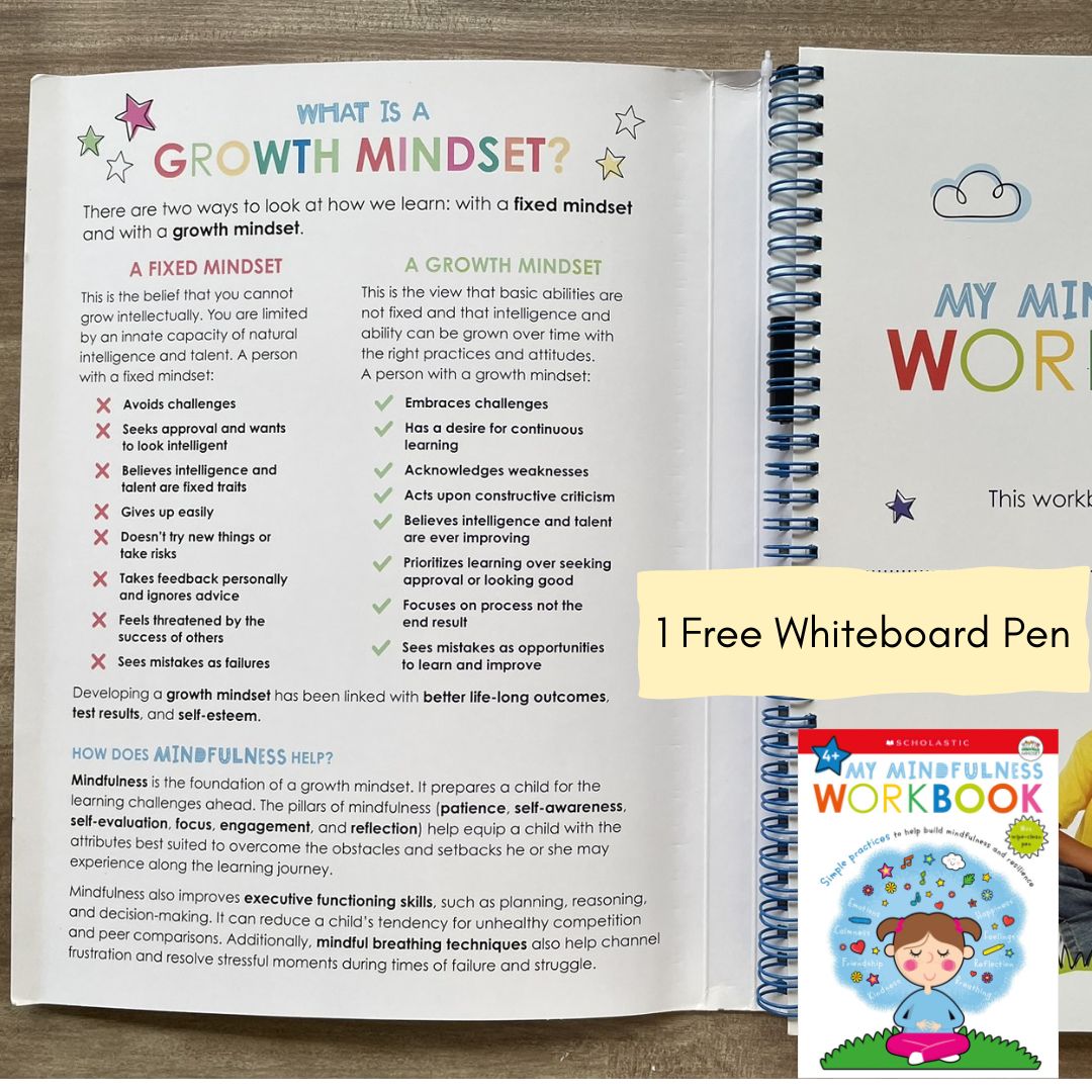 My Mindfulness / My Growth Mindset Workbook: Scholastic Early Learners (SINGLES) brand new Softcover, with SLIGHT DENTS on book cover