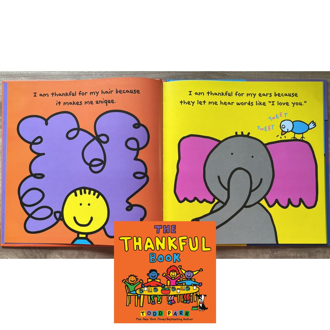 The Thankful Book (Hardcover) by Todd Parr - with slight dents on book cover