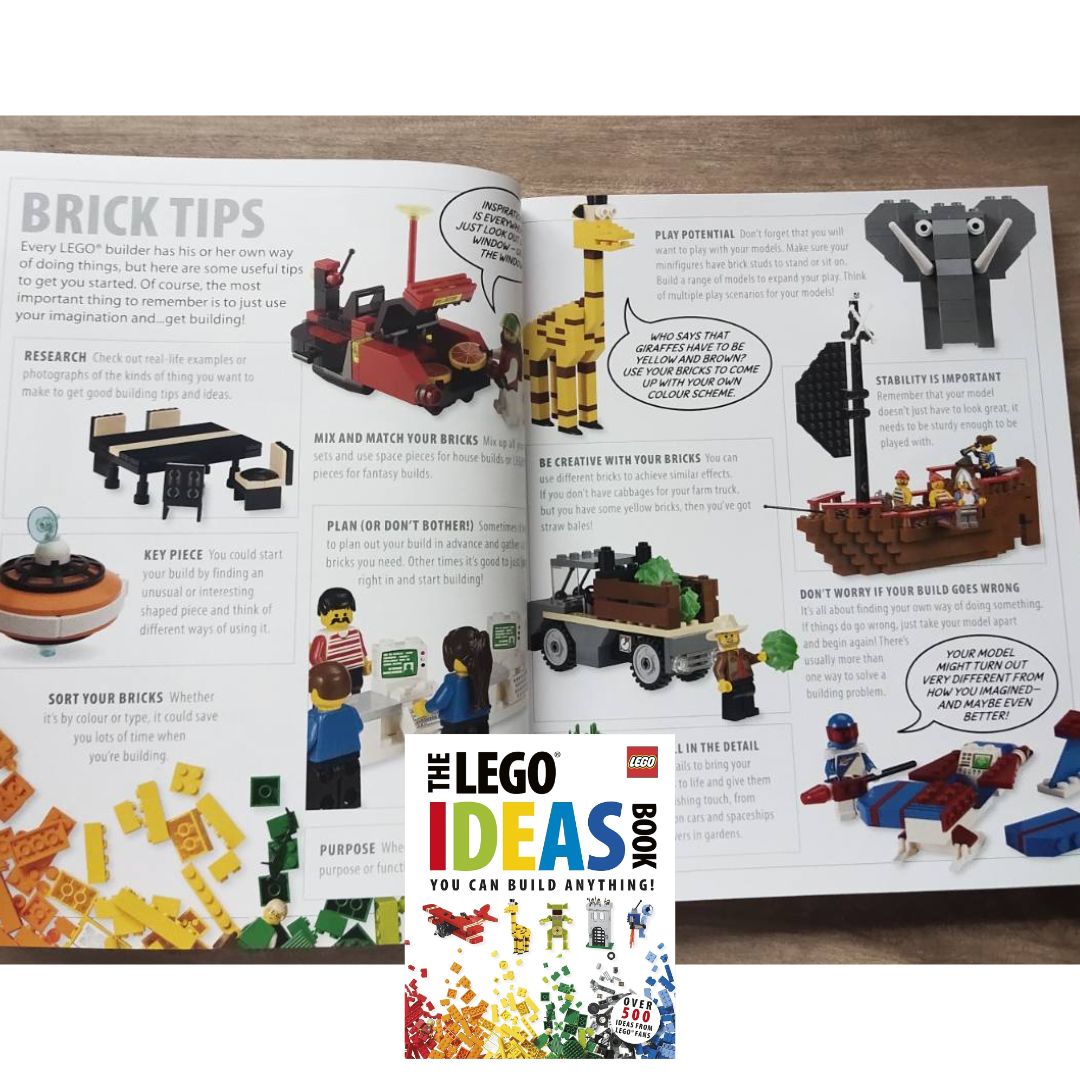 The LEGO Ideas Book (USED book, hardcover, with slight tears and dents on book cover)