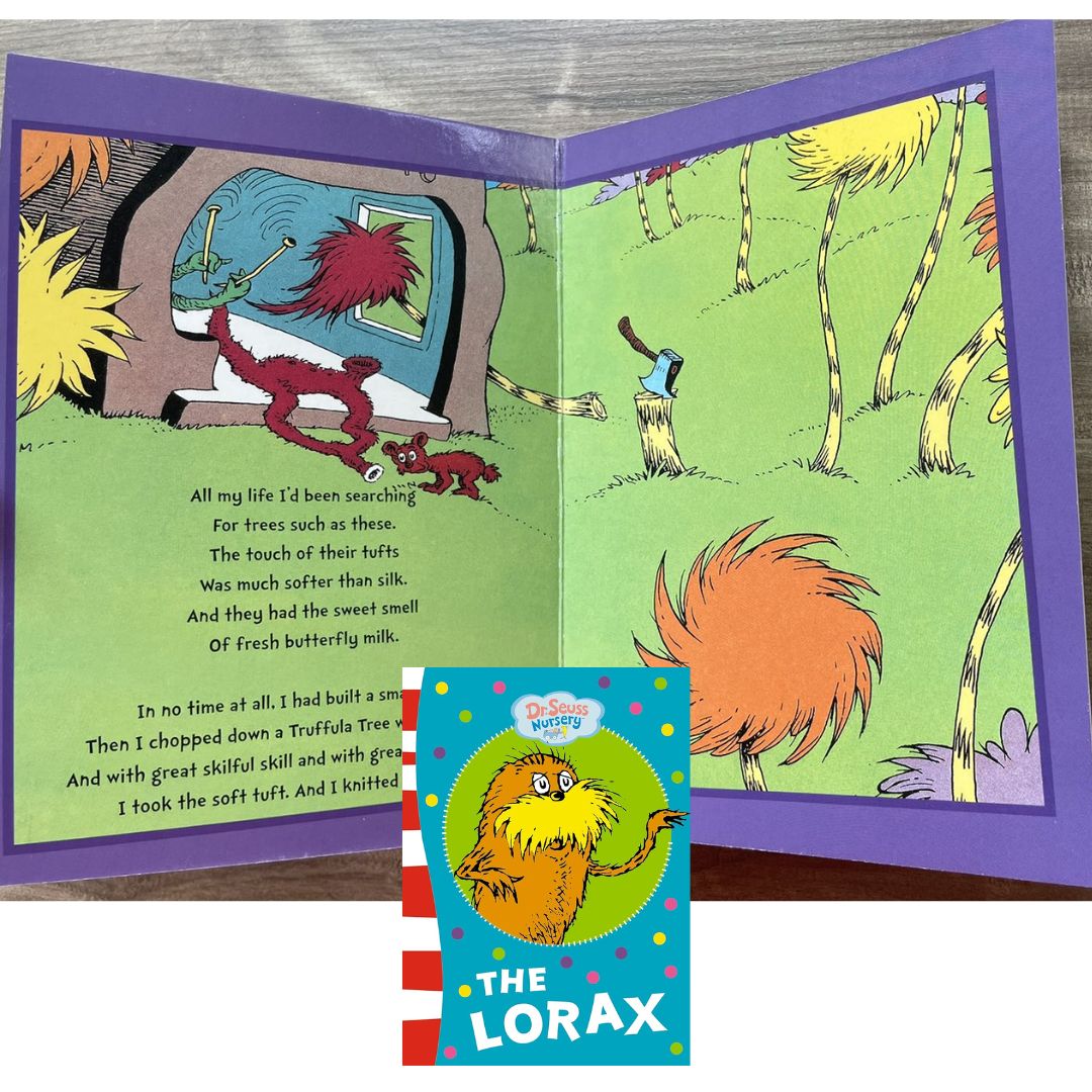 The Lorax (Dr Seuss Nursery) (board book) with SOME DENTS and SLIGHT TEARS on book cover