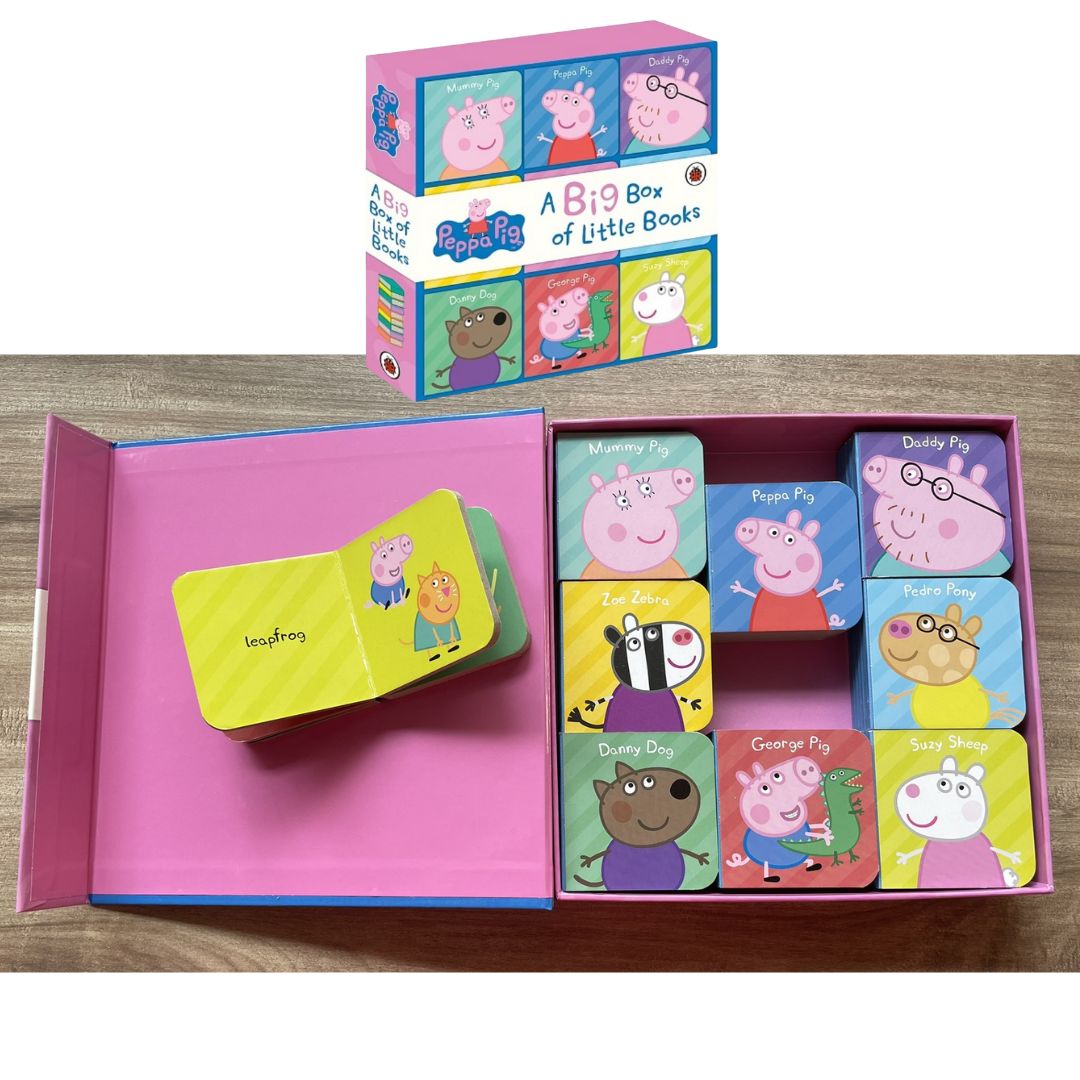 Peppa Pig: A Big Box of Little Books box set (9 MINI board books) BOX with SLIGHT DENTS