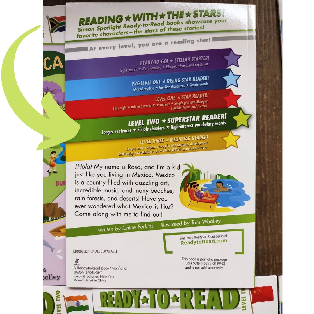 Ready to Read AROUND THE WORLD Level 2 (6 books) box set