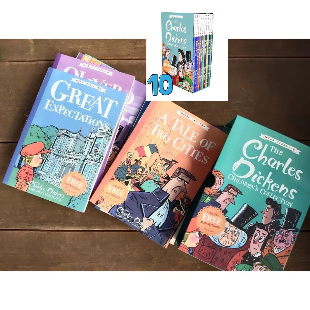 The Charles Dickens Children’s Collection 10 books (box set) (Box with damage, Books NO damage)