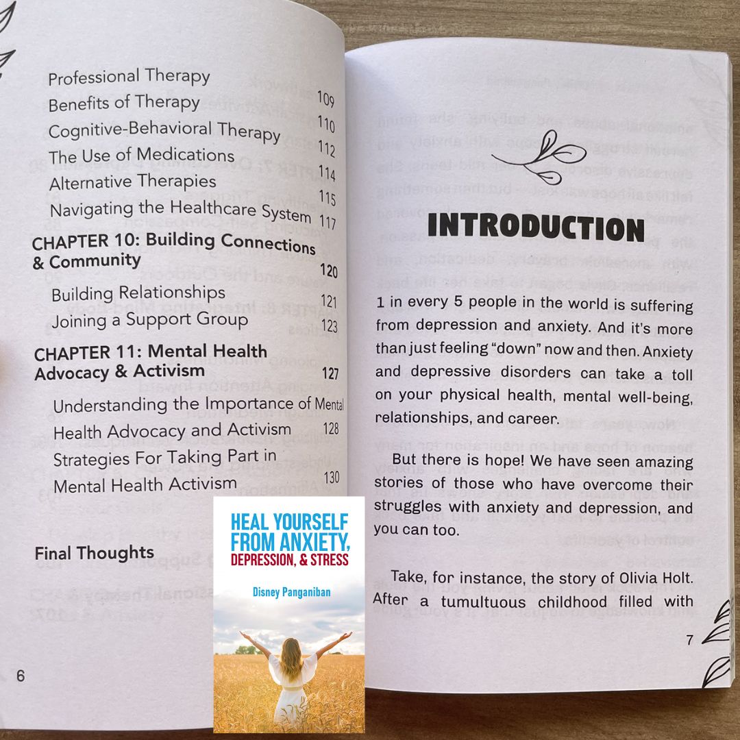 Heal Yourself From Anxiety, Depression and Stress (by Disney Panganiban) brand new softcover, devotional