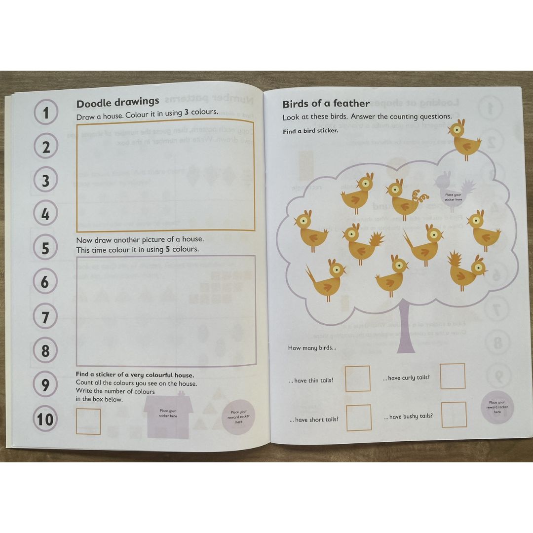 First Time Learning Preschool (for Age 3+) - EARLY MATHS (brand new softcover)
