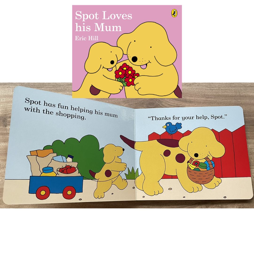 Where's Spot / Spot Loves His Mom / Spot Says Please and other stories BOARD BOOKS (SINGLES) brand new, with SLIGHT DENTS on book cover