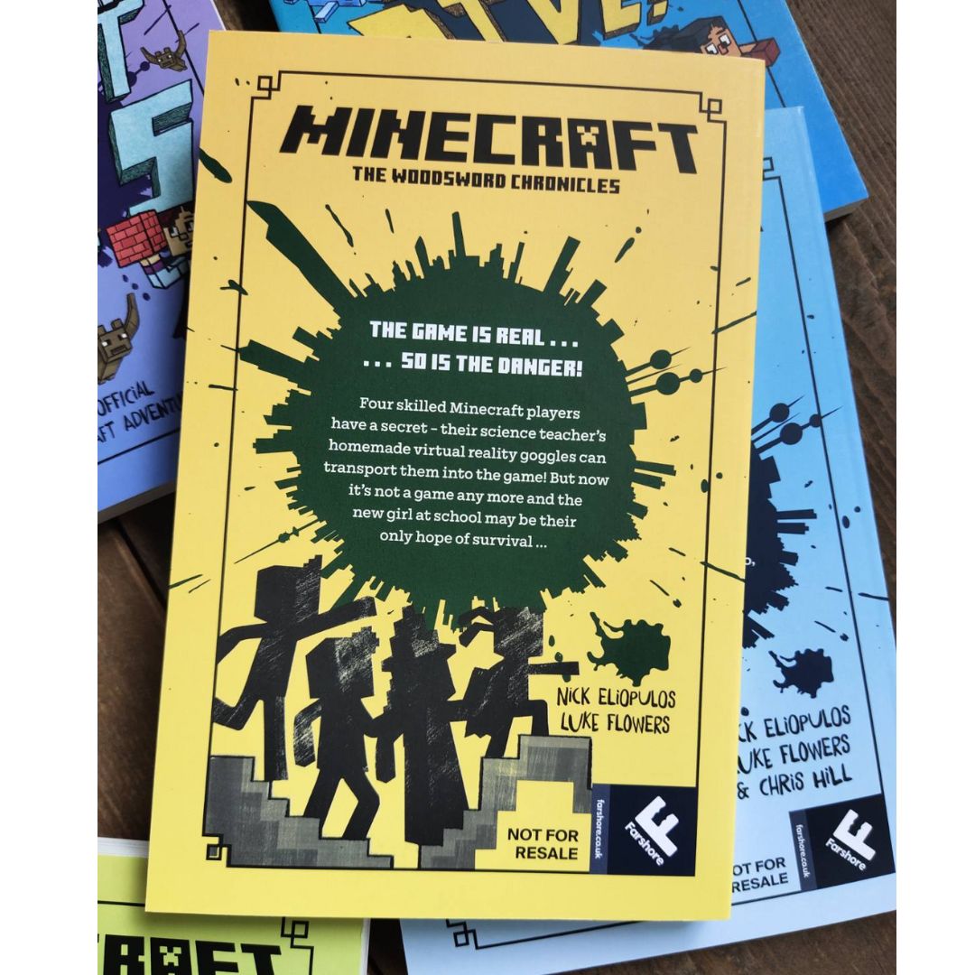 Minecraft: Deep Dive, Minecraft Woodsword Chronicles Collection (6 books) (BOX SET with SLIGHT FOLDS)