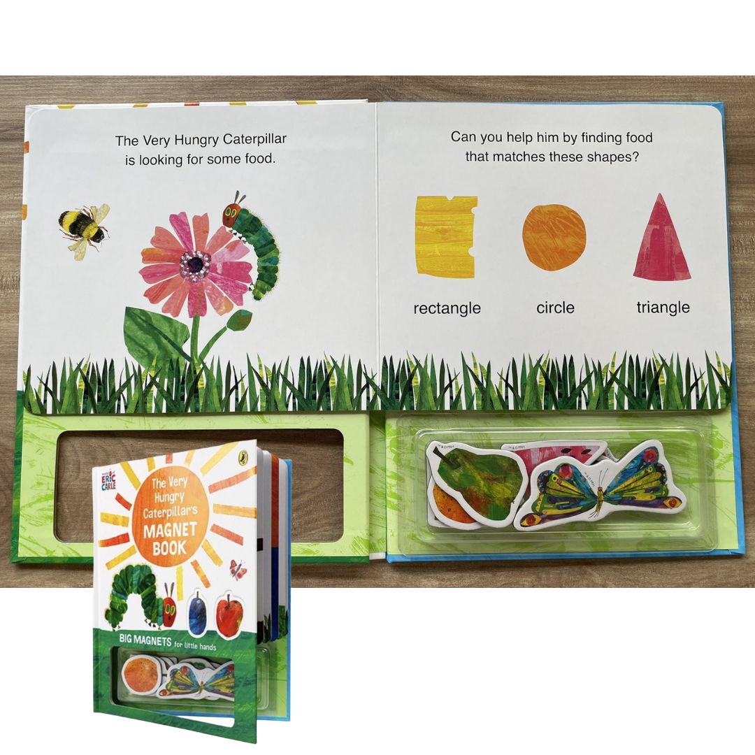 Eric Carle The Very Hungry Caterpillar's Magnet Book (brand new Hardcover) - with SLIGHT DENTS on book cover