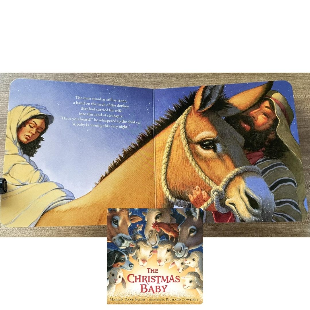 The Christmas Baby (brand new Board Book) with SLIGHT DENTS on book cover